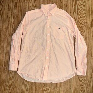 Men's Vineyard Vines Salmon Button Down Shirt Long Sleeve Size L